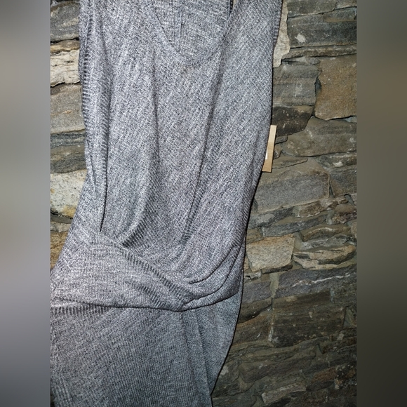 Rachel Rachel Roy NWT Gray gathered sleeveless tank dress, high low - Picture 2 of 9